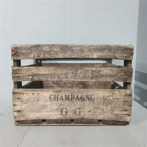 Vintage Champagne G G Champagne Wooden Crate Tramps Uk