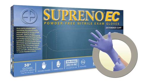 Microflex Supreno Ec Disposable Gloves Sec 375 3xl Size 3xl Blue