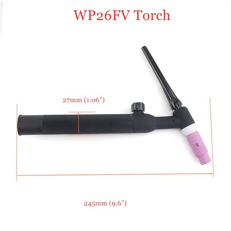 WP26 FV TIG Torch GTAW Gas Tungsten Arc Welding Torch WP26 Argon Air