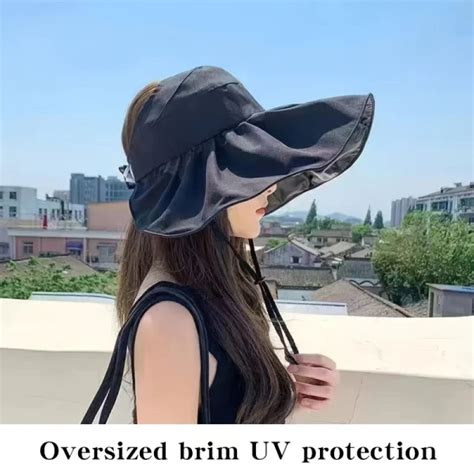 Dropship Wide Brim Sun Visor Foldable Picnic Hat Beach Uv Protection