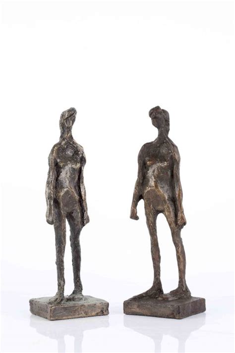 Two Standing Nude Figures By Irena Sedlecka Artist At Mallams