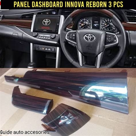 Jual Panel Wood Innova Reborn 2016 2021 Bagian Dashboard 3 Pcs Shopee