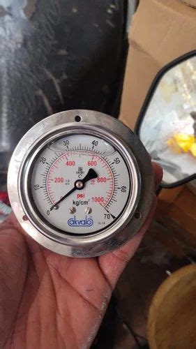 4 Inch 100 Mm Akvalo Back Connection Pressure Gauge At Rs 450 Piece