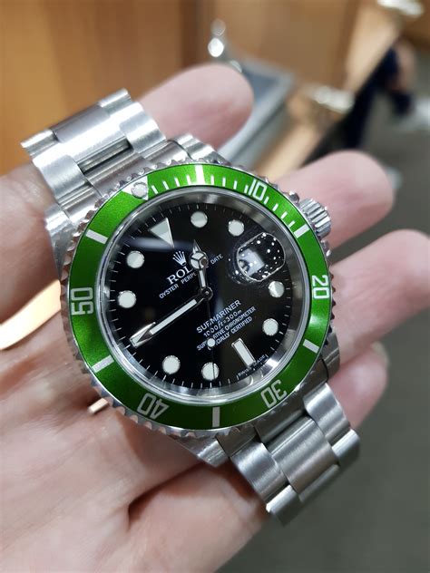 Rolex Submariner 16610LV Kermit 40 Mm Year 2007 SWISS HOUR