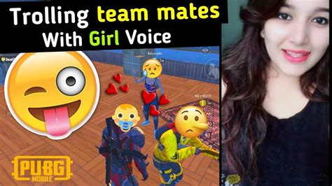 Fake Girl Voice Prank Trolling With Teammates In Girl S Voice In PUBG