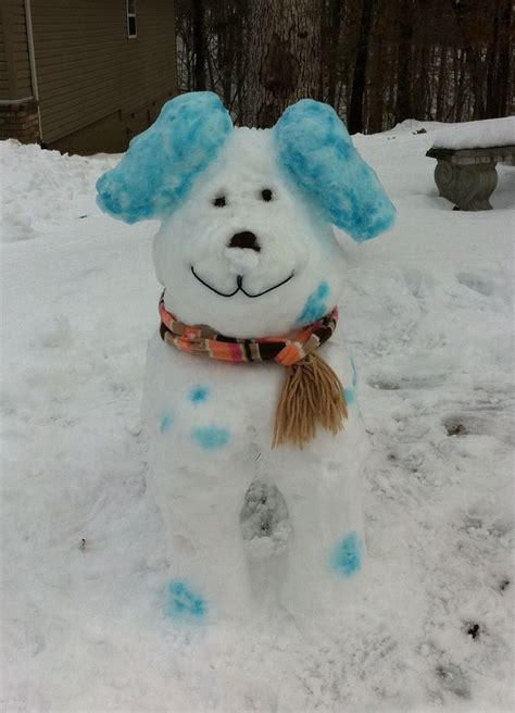 Snow dog! My snow creation | Snow fun, Winter fun, Snow sculptures