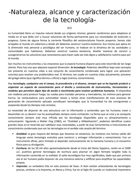 M Dulo De Tecnologia Humanidades Y Modelos Globales Resumen