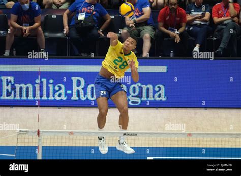 Unipol Arena Bologna Italy July Serve Of Darlan Souza