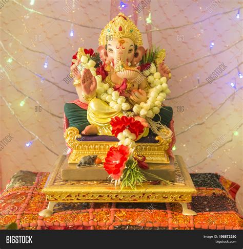 Ganesh Puja Home Image And Photo Free Trial Bigstock