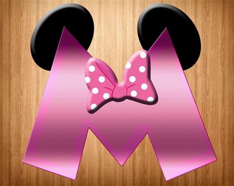 Alphabet Letters Clipart 26 Letters Lettering Alphabet Minnie Mouse