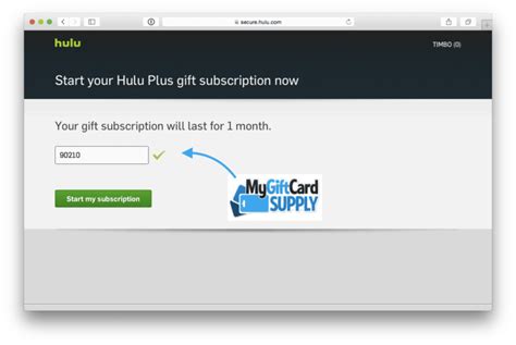 How To Redeem Your Hulu Plus Gift Card - MyGiftCardSupply