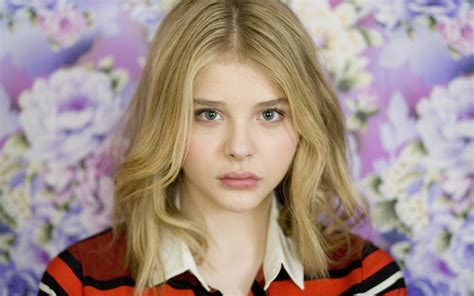 Chloë Grace Moretz blonde women actress celebrity long hair face