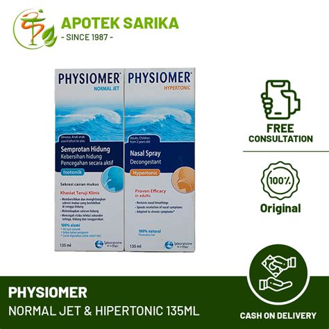 Jual Physiomer Hypertonic Spray Dan Normal Jet Spray Ml Semprot