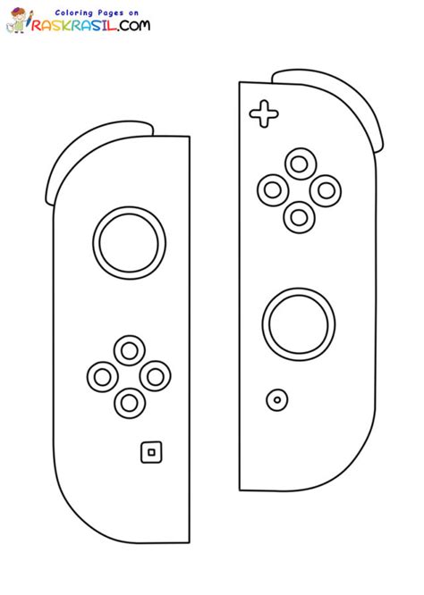 Nintendo Switch Coloring Pages