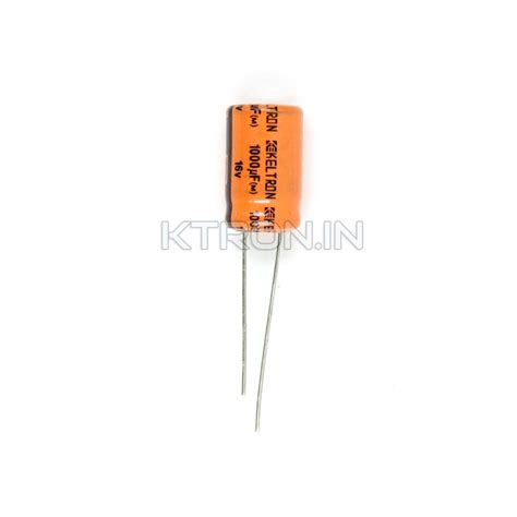 Buy 16V 1000uF Electrolytic Capacitor 10X16mm Keltron KTRON India