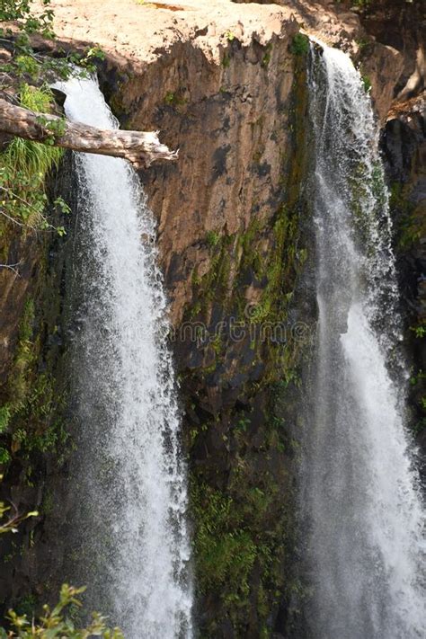 Wailua Twin Falls On Kauai In Hawaii Stock Photo Image Of Lake