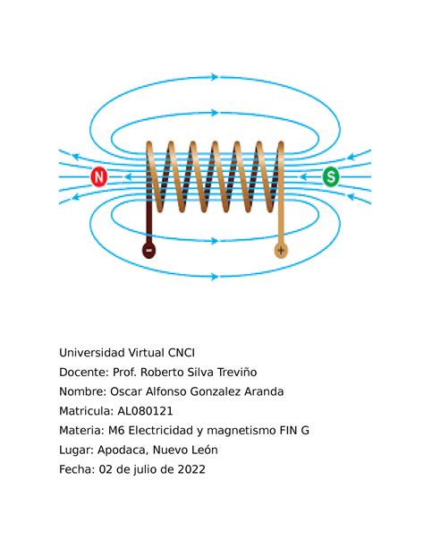 Proyecto Modular M Electricidad Y Magnetismo Fin G Universidad