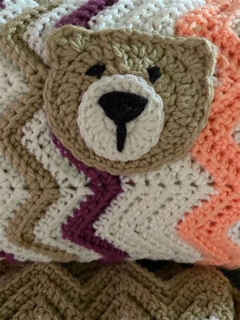 Crochet Teddy Bear Baby Blanket Pattern Etsy