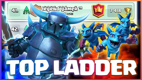 Top Ladder Push With Pekka Bridge Spam Minions Clash Royale