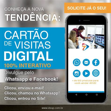 Cart O De Visitas Digital Interativo Ideup Marketing