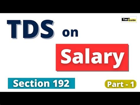 How To Calculate Tds On Salary Fy Tds On Salary Section