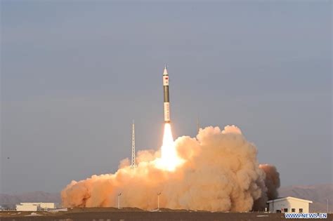 Chine lancement d un nouveau satellite à Jiuquan