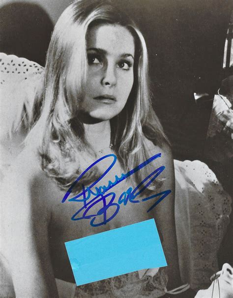 Bond Girl Priscilla Barnes Signed 10x8 Black And White Glamour