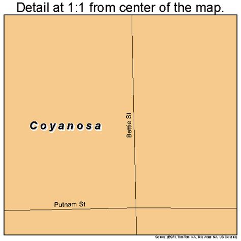 Coyanosa Texas Street Map 4817408