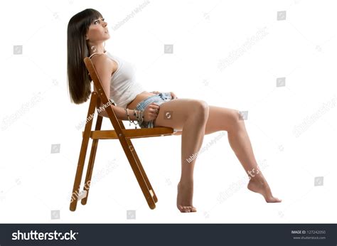Beautiful Sexy Brunette Girl Posing On Stock Photo 127242050 Shutterstock