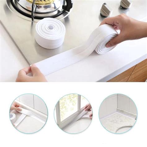 Jual Seal Tape Penutup Celah Siku Wastafel Dapur Karet Pengaman Pintu