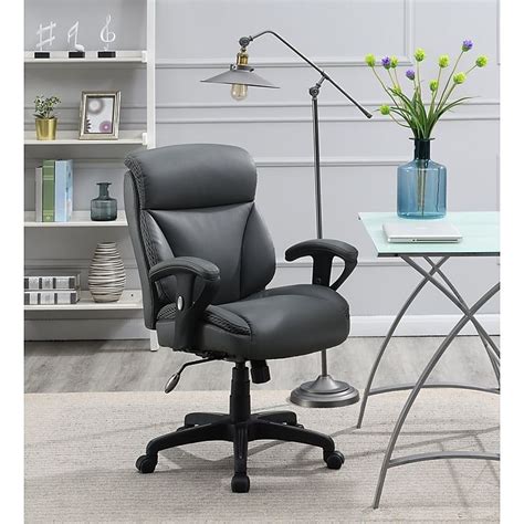 Shop Staples For Dormeo C200 Bonded Leather Task Chair Slate Gray