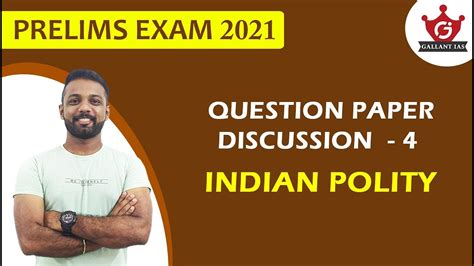 Prelims 2021 Question Paper Discussion 4 Indian Polity Upsc Cse