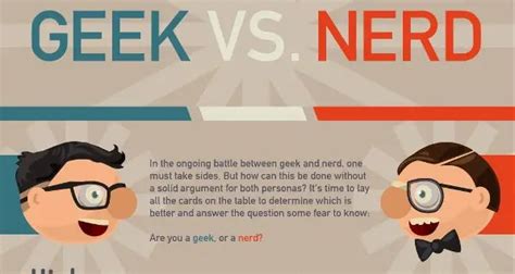 Geek Vs Nerd Explained Infographic The Geek Twins