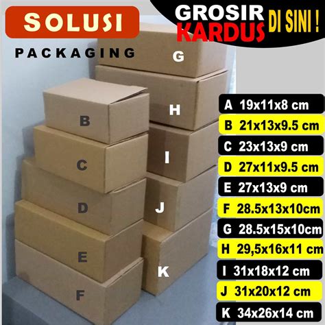 Jual Kardus Kecil Kardus Packing Box Dus 23 X 14 X 9 Solusi Packaging Tokopedia