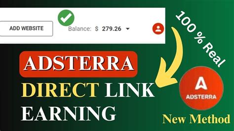 Adsterra Earning Tricks 2023 Adsterra Direct Link Earning Trick YouTube