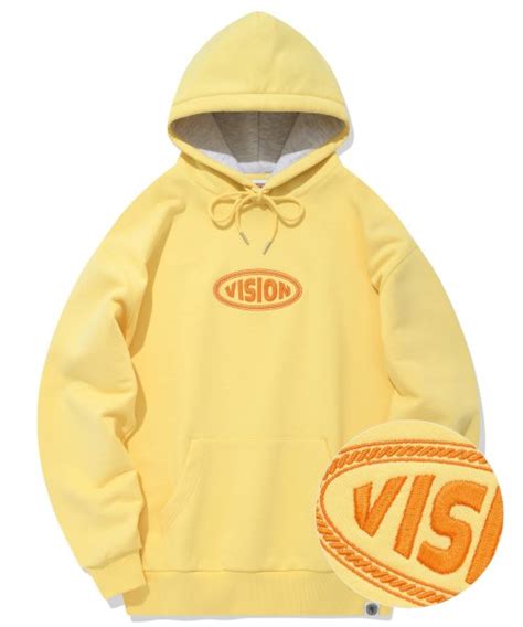 비전스트릿웨어 Vsw Oval Hoodie Lemon 위시버킷