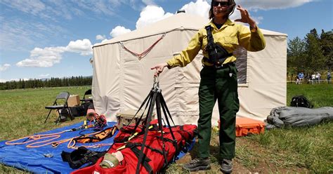 Forest Service Helitack Teams Practice Aerial Rescue In Ninemile