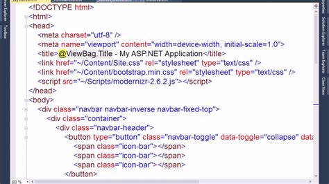 Asp Net Mvc Course Razor Examples View Start File Youtube