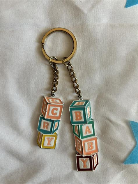 Melanie Martinez Used Keychain Crybaby Baby Blocks Depop