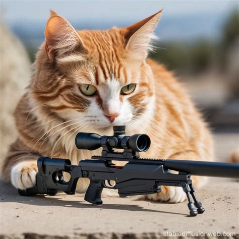 cat sniper rifle Prompts | Stable Diffusion Online