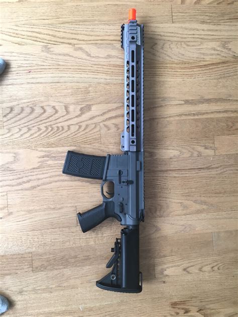 SOLD Emg Sai Gry AR 15 TRAINING RIFLE WITH JAIL BREAK MUZZLE HopUp