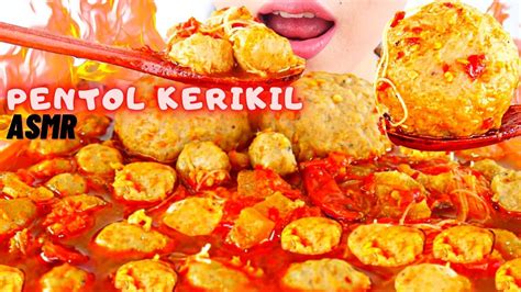 Cabe Dipentolin Asmr Pentol Kerikil Jumbo Kuah Mercon Asmr