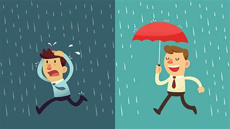 Running From Rain Illustrations Royalty Free Vector Graphics And Clip