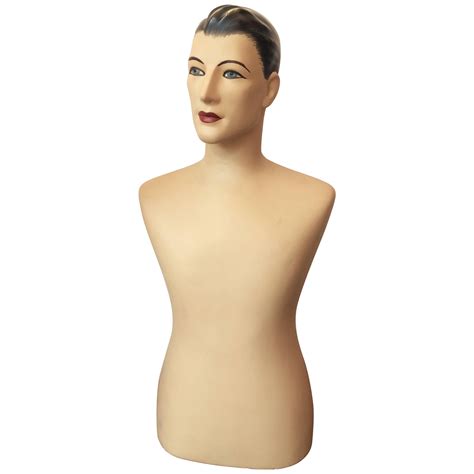 Art Deco Plaster Bust Mannequin For Sale At Stdibs