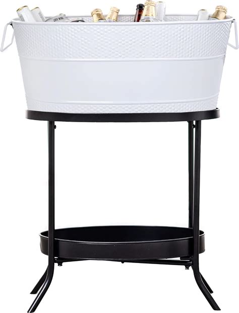 Amazon Brekx Beverage Tub With Stand For Parties Aspen White