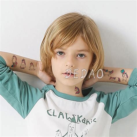 Corps Tatouage Tatouage temporaire pour enfants 10 pièces dessin