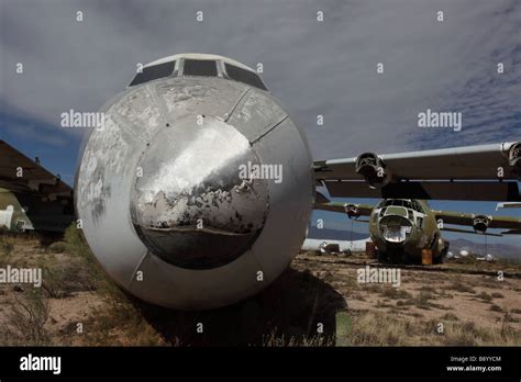 Old Aircraft At Aircraft Restoration Facility Near Airplane Boneyard
