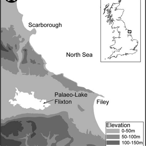 Map showing the location of the palaeo-lake Flixton | Download Scientific Diagram