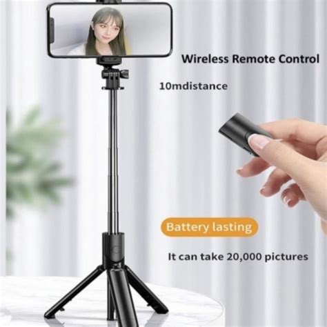 Jual Tongsis Tripod In Remote Control Bluetooth Selfie Stick