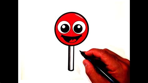 How To Draw A Cute Lollipop Youtube